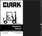 Clark Cmp15l Forklift Operators Service Repair Shop Manual Pdf On Usb