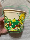 Vintage 1950s Easter Dixie Cup Duck Cottage Cheese Paper Wax Container  read 