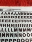 5 Letraset Instant Lettering Transfer Letters 36-42pt Helvetica Light    Bold  2