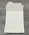 Vintage Hallmark Santa Christmas Card Sleigh Reindeer Unused Tri Fold Usa Made