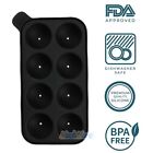 Black Round Silicon Ice Cube Ball Maker Tray 8 Large Sphere Molds Bar W  Funnel