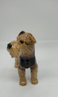 Goebel Brown Airedale Terrier Dog 5  Tall Porcelain Figurine  W  Germany Vintage