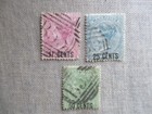 Mauritius  Scott  54  55  57  Used