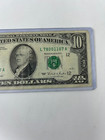         1995 Ten Dollar Bill Federal Reserve Note Off Center Error Good Condition 1