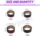 8pcs 2sizes Brown black Leather Belt Loop Keepers Assortment Kit