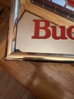 Budweiser King Of Beers Bird Hunting Duck   Mallard Mirror Bar Sign 14x17
