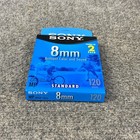 Sony 2 Pack Sealed 120 Min 8 Mm Standard Video Cassette Tapes New