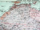 1937 Vintage Map Of Africa Colonies Tanganyika Egypt Italian Abyssinia Ethiopia