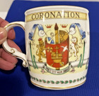 Queen Elizabeth Ii Coronation Mug 1953 Foley Bone China England