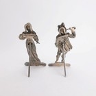 Berthold Muller Hanau Sterling Silver Pair Menu Card Holders 5 72ozt No Monogram