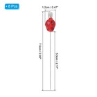 3  Skull Sewing Pins  8pcs Steel  Straight Pins  Red