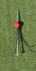 Awesome Antique Barn Find Roof Copper Lightning Rod   Stand With Red Globe Ball