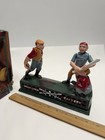 Vintage Nos  hometown Battery  Baseball Possuns Cast Iron Mechanical Coin Bank