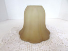 Glass Lamp Shade For Light Fixture Tulip Bell Frosted Amber  1-5 8  Fitter