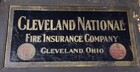 Antique Solid Brass Ohio Fire Insurance Co  Sign Cleveland National 18    By 32    