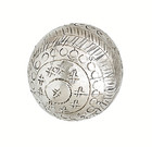 Antique Boules Cloutees Folk Art Set 3 Matching Repousee Bocce Balls