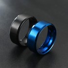 8mm Stainless Steel Ring Mens Womens Matte Wedding Band Comfort Fit Size 6-13