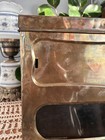 Antique General Store Biscuit Display Case Brass Metal   Glass C 1890-1920