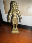 Fine Quality   Detailed Bronze Temple Statue Figure Of Vishnu 18th  19th C Hindu