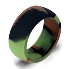 10x Silicone Wedding Engagement Ring Men Women Rubber Sport Band 8 7mm Wide