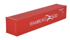 1 87 Hamburg Sud 40gp Metal Shipping Container Model Toy Home Office Decor Gift
