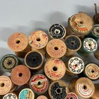 Huge Mixed Lot Over 150  Vintage Wooden Thread Spools Coats   Clark Star Craft