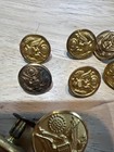 Vintage Assorted Lot Of Military Buttons Lot Of 13