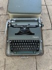 Olympia Sm3 Green De Luxe Typewriter W Case Werke Ag  Wilhelmshaven West Germany