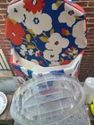 Vintage Mid Century 1970   s Mod  Psychedelic Octagon Sewing  Box Bogene