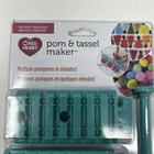 Red Heart Pom Pom   Tassel Maker Aqua 5 Pcs Pompoms In Minutes Crochet Knit New