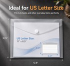 Plastic Envelopes Clear Folders With Label Pockets For Us A4   Letter 