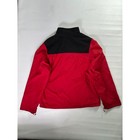 Red Black Sz Xl 18 Colorblock Full Zip Fleece Lined Jacket Mock Neck Outdoor