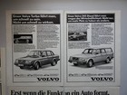 Lot 3x Vintage Volvo Print Ads Bundle 80s Spiegel Magazine German