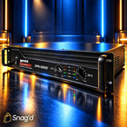 Pro Dj Power Amp Gpa-6000 5000w Peak 2-channel Amp 2u Rack Mount Stereo bridg