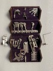 Singer Sewing Machine Puzzle Box W accessories Attachments Parts