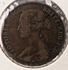 1864 Canada Nova Scotia 1 Cent Large Cent 1   Queen Victoria Km  8 Sp4975