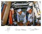 Apollo 11 Buzz Aldrin Neil Armstrong M  Collins Autographed 8x10 Framed Photo
