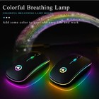 2 4ghz Wireless Optical Mouse Usb Rechargeable Rgb Cordless Mice For Pc Laptop