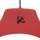 Isaia Suit Hanger In Orangey Red With Purple Coral Composite