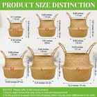 4 Pcs Woven Seagrass Baskets Belly Basket Folding Boho Natural Plant Pot With   