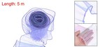 5 5  X 5 5 Yards Ruffle Pleated Organza Trim For Diy Craft  Light Purple