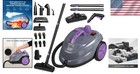 Effortless Home   Car Cleaning  2000ml Purple Steam Cleaner With 34 Attachments