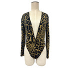Vintage 1970s Fredericks Of Hollywood Cheetah Print Deep V Disco Bodysuit