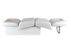 Boat Seat Back-to-back Lounge Seat  Fishing Ski Lounge White 1016-aa