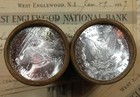 2x  10 Peace   Morgan Silver Dollar Gem Bu Roll Of 10 Coins  custom Bash 