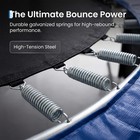 10ft Trampoline For Kids And Adults Outdoor 600lbs Capacity W  Enclosure Ladder
