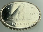1965 Canada 10 Cents Dime Km  61 Uncirculated Coin Cc763