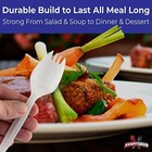 White Disposable Plastic Spork Bulk Pack Recyclable   Bpa-free By Avant Grub