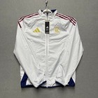 Real Salt Lake Jacket Men Small Blue White Adidas Anthem Reversible Full Zip Rsl