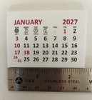 2027 Self Stick 12 Month Mini Calendar Pad-tear Off Pages